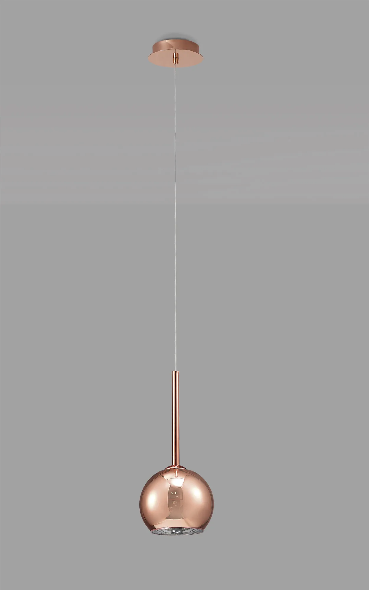 Regina Glass Pendant 1 Light Copper D0107  Deco Regina
